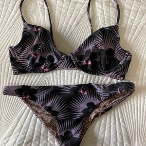 Acacia Orchid Print Swim Set